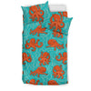 Octopus Cartoon Design Print Themed Duvet Cover Bedding Set