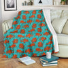 Octopus Cartoon Design Print Themed Fleece Blanket
