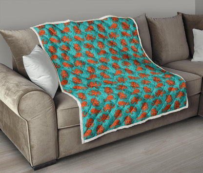 Octopus Cartoon Design Print Themed Premium Quilt-JTAMIGO.COM