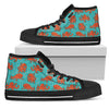 Octopus Cartoon Design Print Themed Women High Top Shoes