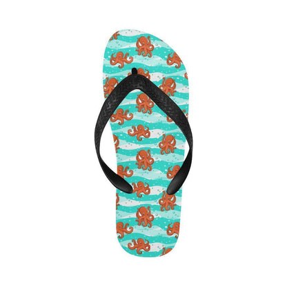 Octopus Cute Design Print Themed Flip Flops-JTAMIGO.COM