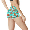 Octopus Cute Design Print Themed High Waisted Spandex Shorts-JTAMIGO.COM