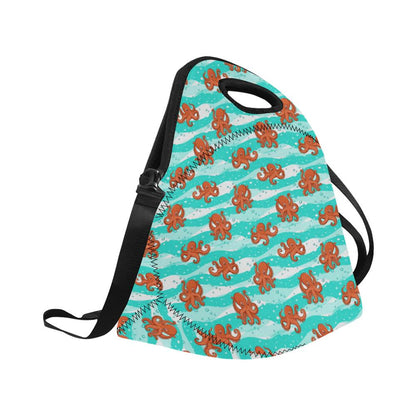 Octopus Cute Design Print Themed Neoprene Lunch Bag (Model 1669)(Large)-JTAMIGO.COM