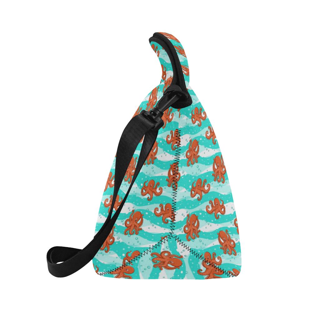 Octopus Cute Design Print Themed Neoprene Lunch Bag (Model 1669)(Large)-JTAMIGO.COM