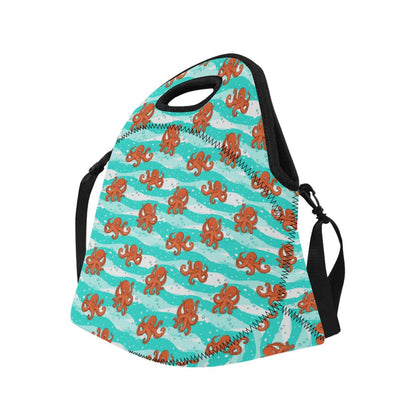Octopus Cute Design Print Themed Neoprene Lunch Bag (Model 1669)(Large)-JTAMIGO.COM