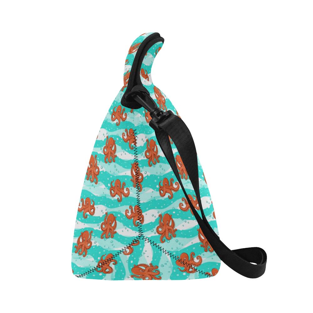 Octopus Cute Design Print Themed Neoprene Lunch Bag (Model 1669)(Large)-JTAMIGO.COM