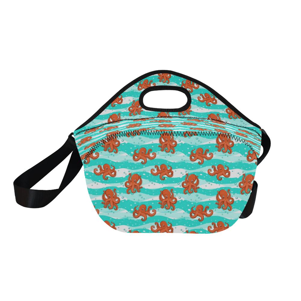 Octopus Cute Design Print Themed Neoprene Lunch Bag (Model 1669)(Large)-JTAMIGO.COM