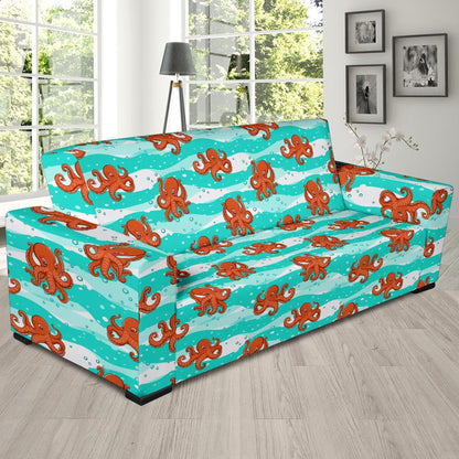 Octopus Cute Design Print Themed Sofa Slipcover-JTAMIGO.COM