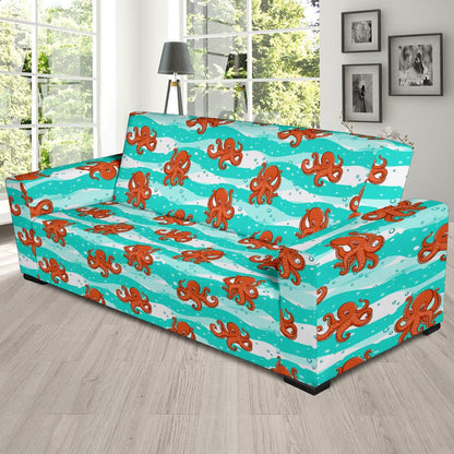 Octopus Cute Design Print Themed Sofa Slipcover-JTAMIGO.COM