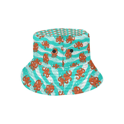 Octopus Cute Design Print Themed Unisex Bucket Hat