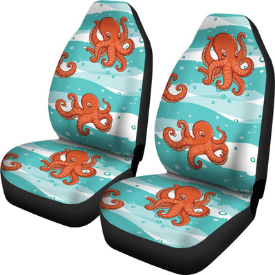 Octopus Cute Design Print Themed Universal Fit Car Seat Covers