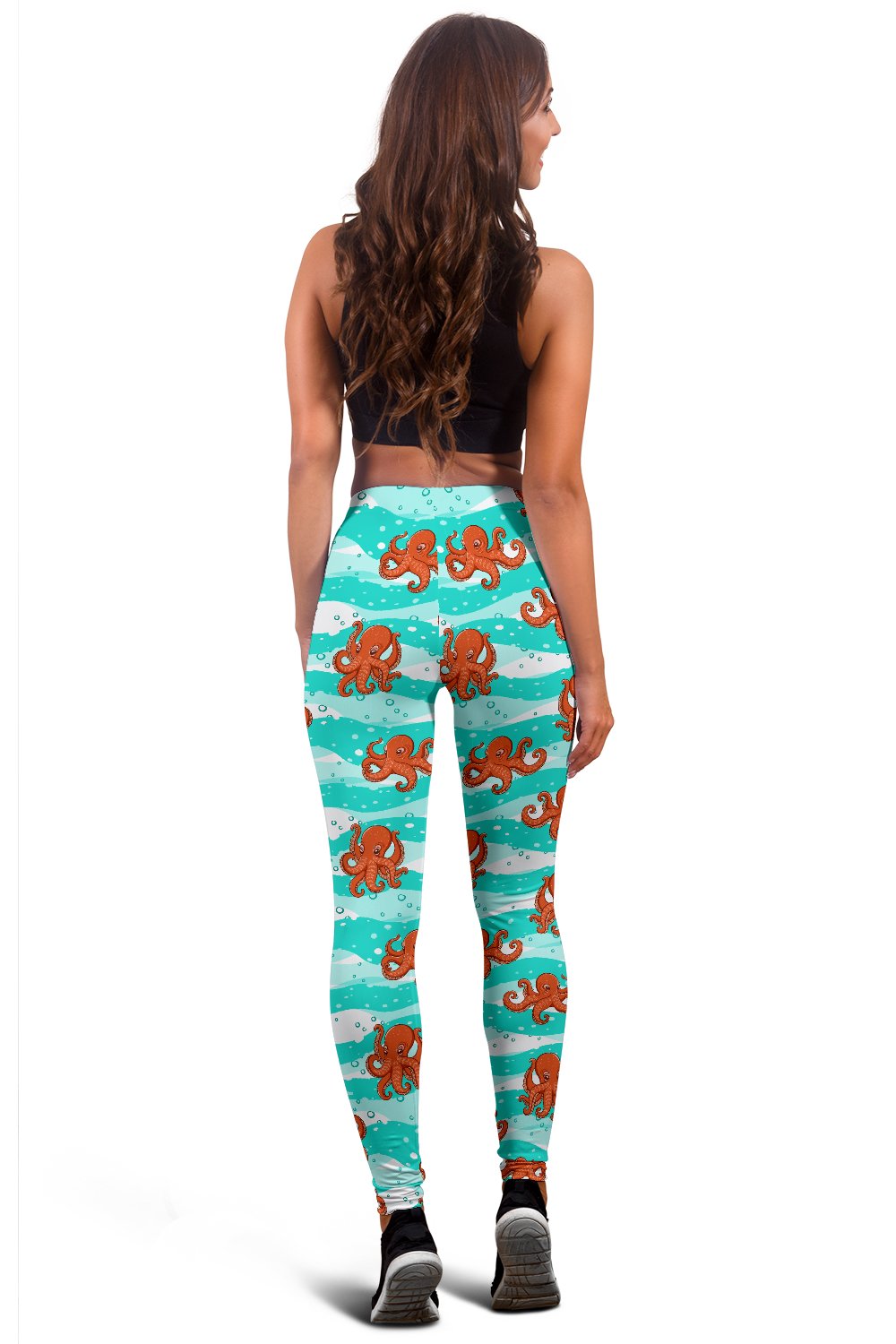 Octopus Cute Design Print Themed Women Leggings