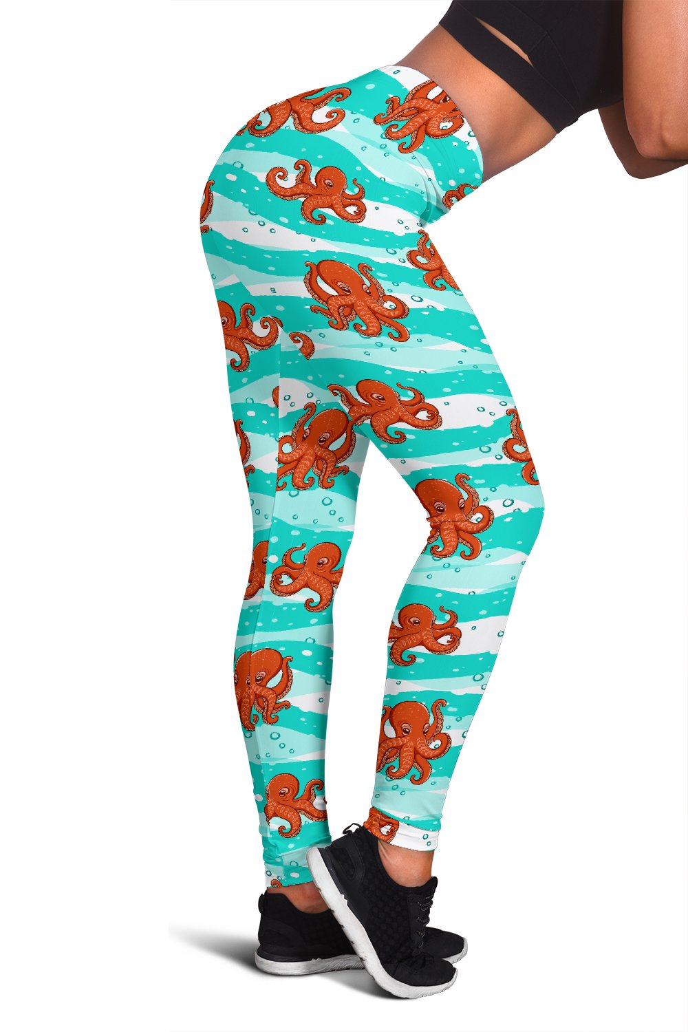 Octopus Cute Design Print Themed Women Leggings
