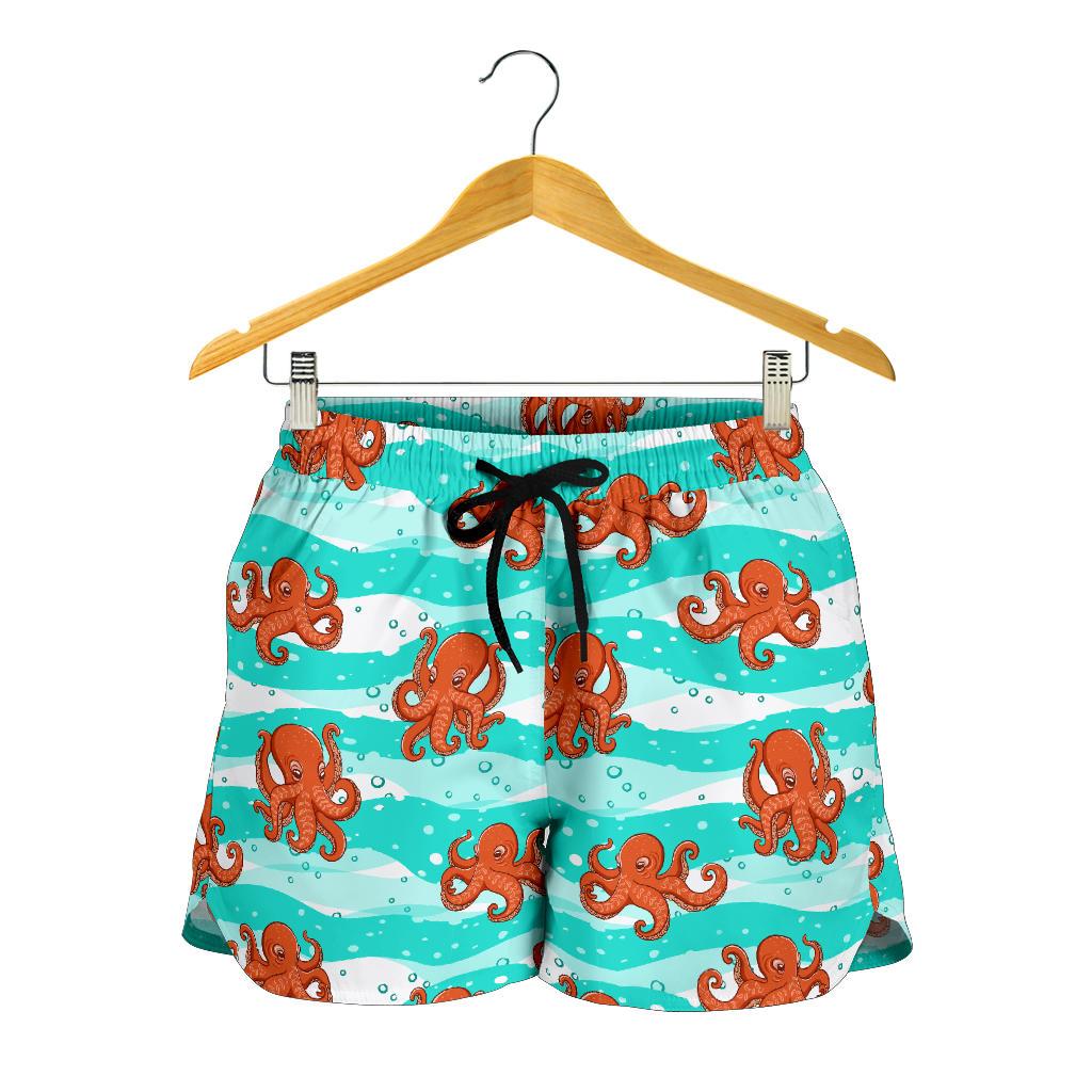 Octopus Cute Design Print Themed Women Shorts-JTAMIGO.COM