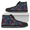 Octopus Deep Sea Print Themed Women High Top Shoes