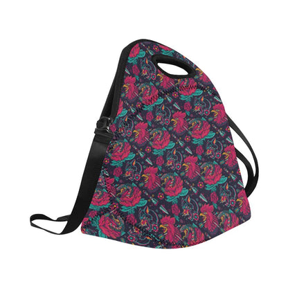 Old School Tattoo Print Neoprene Lunch Bag (Model 1669)(Large)-JTAMIGO.COM