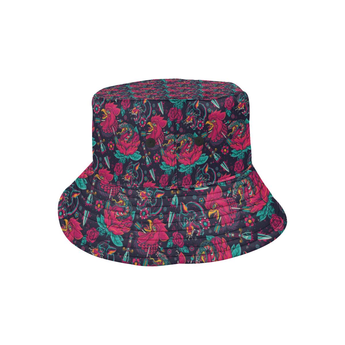 Old School Tattoo Print Unisex Bucket Hat