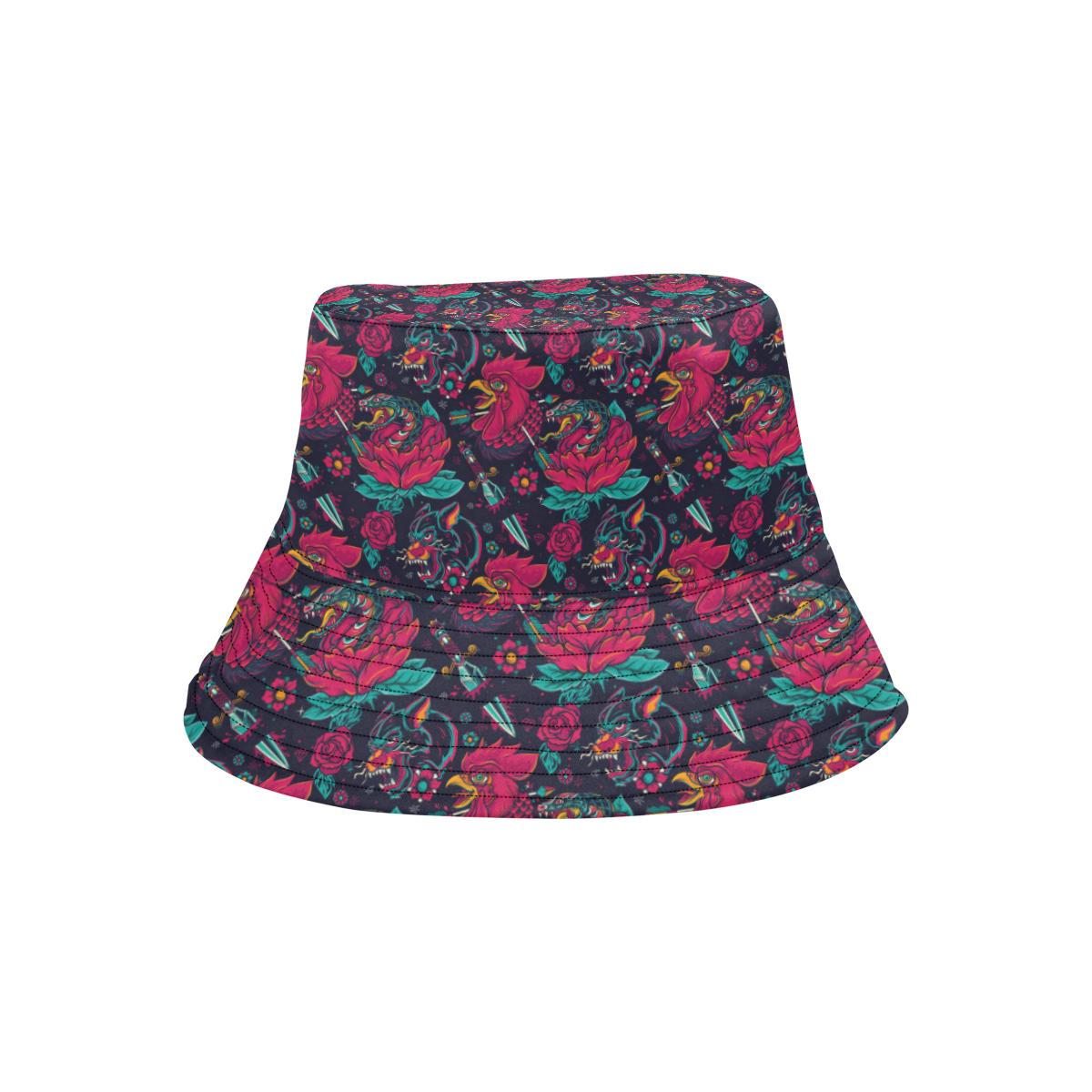Old School Tattoo Print Unisex Bucket Hat