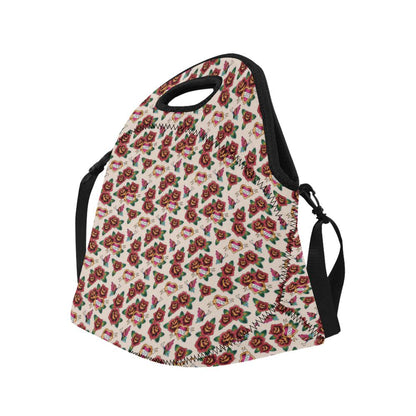 Old School Tattoo Rose Pattern Neoprene Lunch Bag (Model 1669)(Large)-JTAMIGO.COM