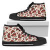 Old School Tattoo Rose Pattern Women High Top Shoes