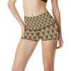 Old School Tattoo Swallow Design High Waisted Spandex Shorts-JTAMIGO.COM