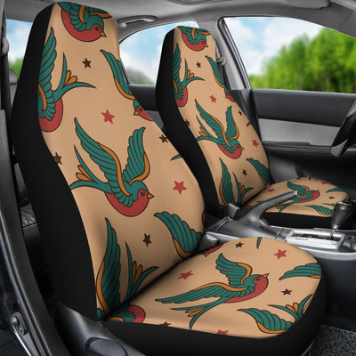 Old School Tattoo Swallow Design Universal Fit Car Seat Covers