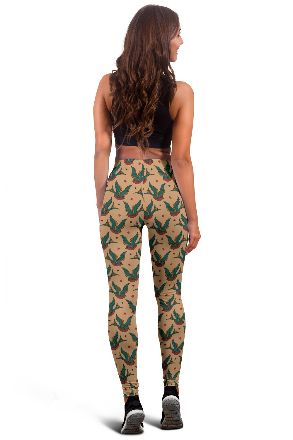 Old School Tattoo Swallow Design Women Leggings