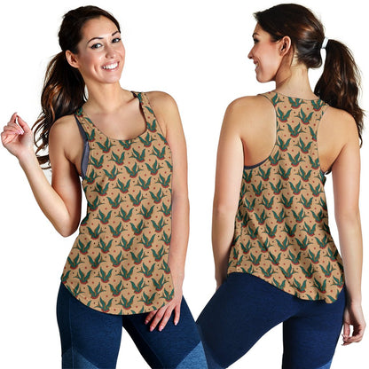 Old School Tattoo Swallow Design Women Racerback Tank Top