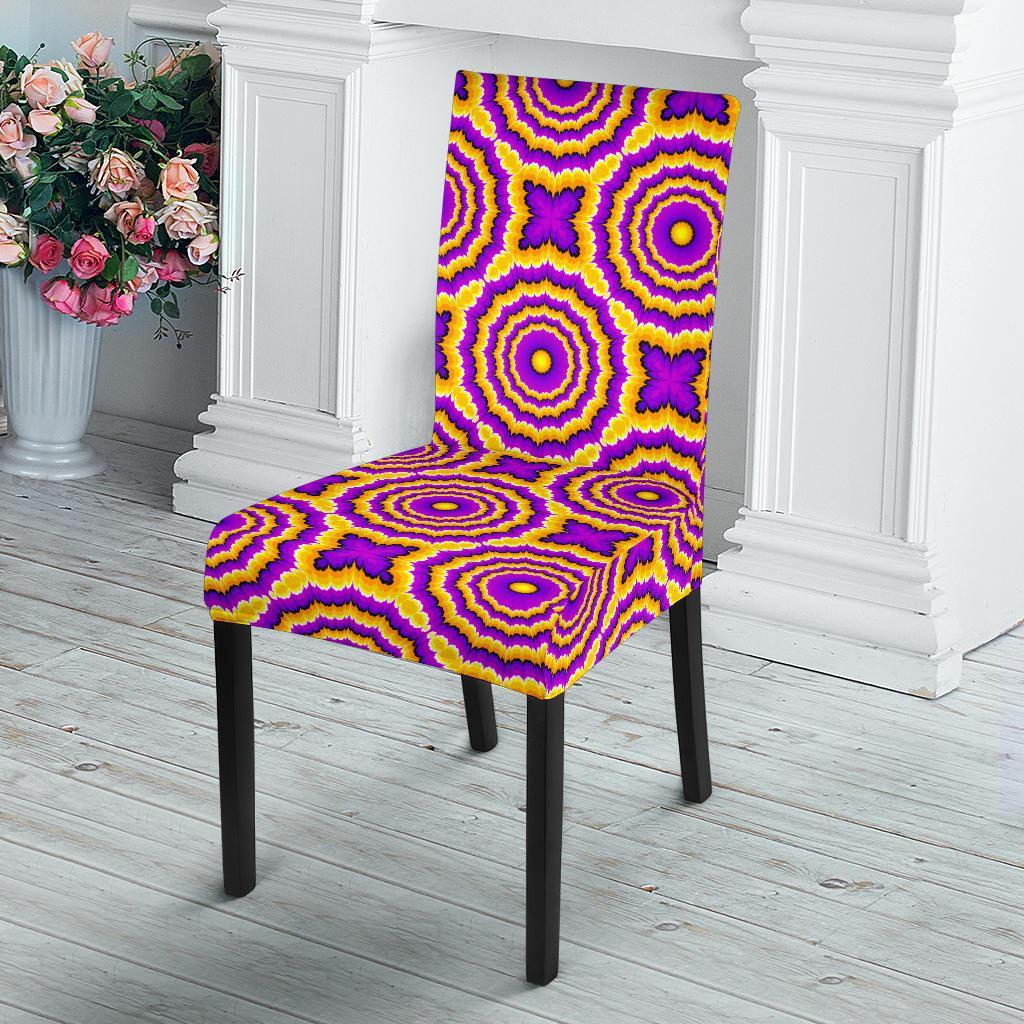 Optical illusion Expansion Dining Chair Slipcover-JTAMIGO.COM