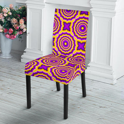 Optical illusion Expansion Dining Chair Slipcover-JTAMIGO.COM