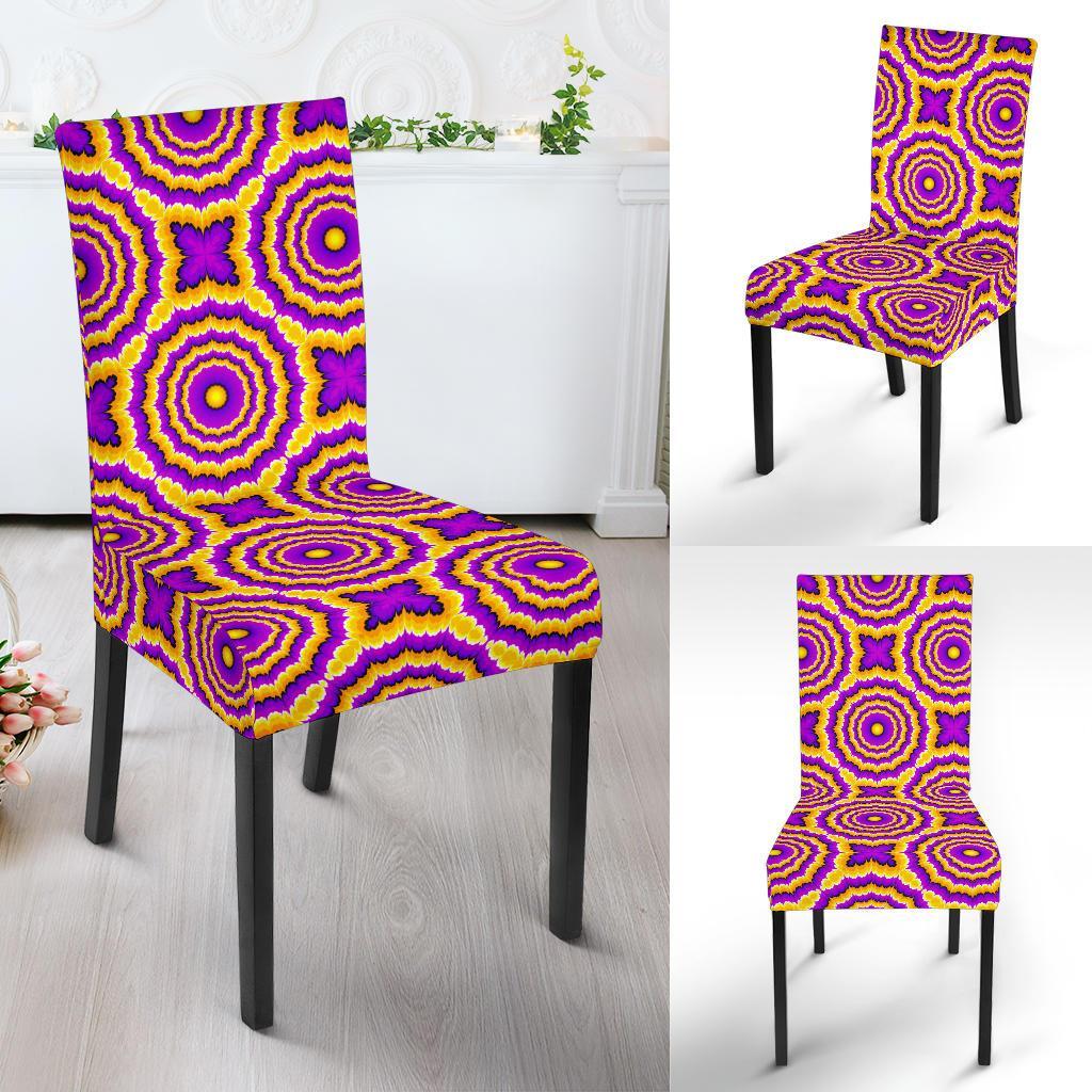 Optical illusion Expansion Dining Chair Slipcover-JTAMIGO.COM