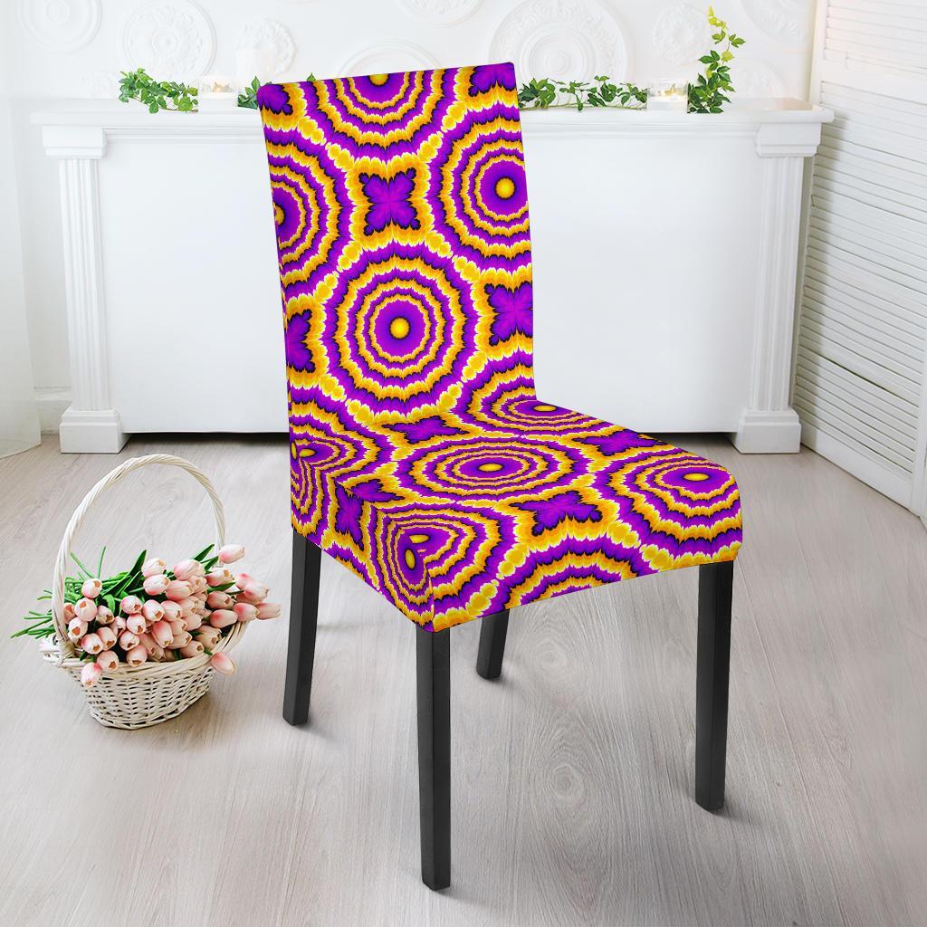 Optical illusion Expansion Dining Chair Slipcover-JTAMIGO.COM