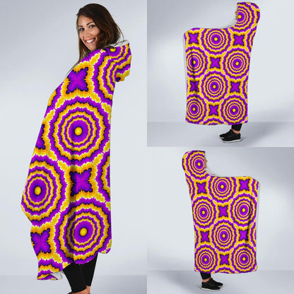 Optical illusion Expansion Hooded Blanket-JTAMIGO.COM