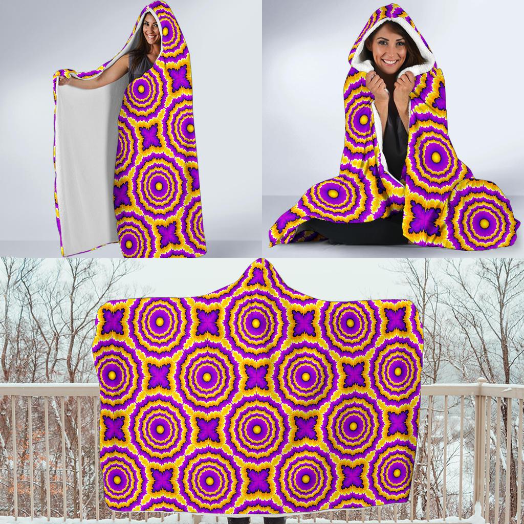 Optical illusion Expansion Hooded Blanket-JTAMIGO.COM