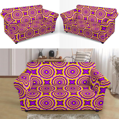 Optical illusion Expansion Loveseat Slipcover-JTAMIGO.COM