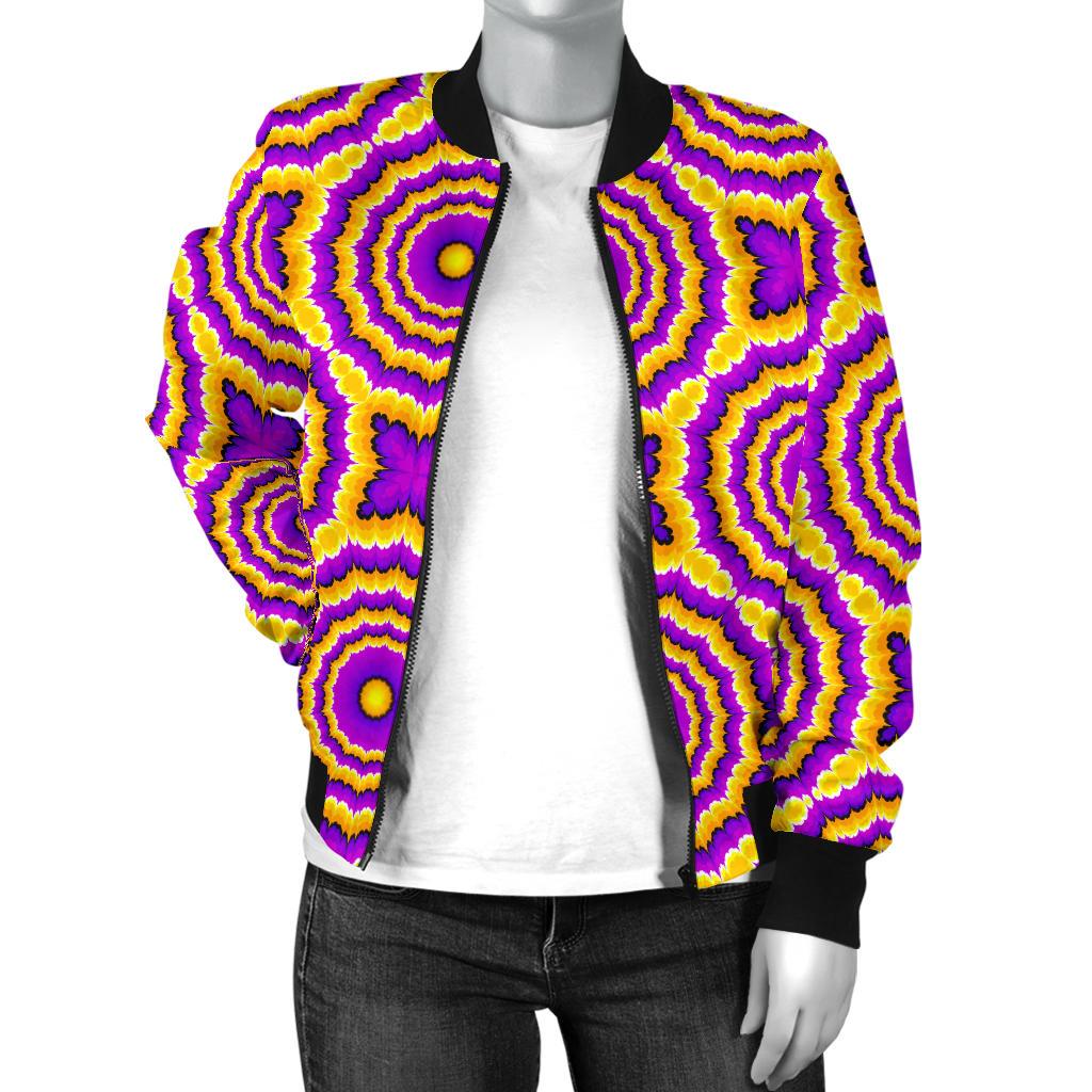 Optical illusion Expansion Women Casual Bomber Jacket