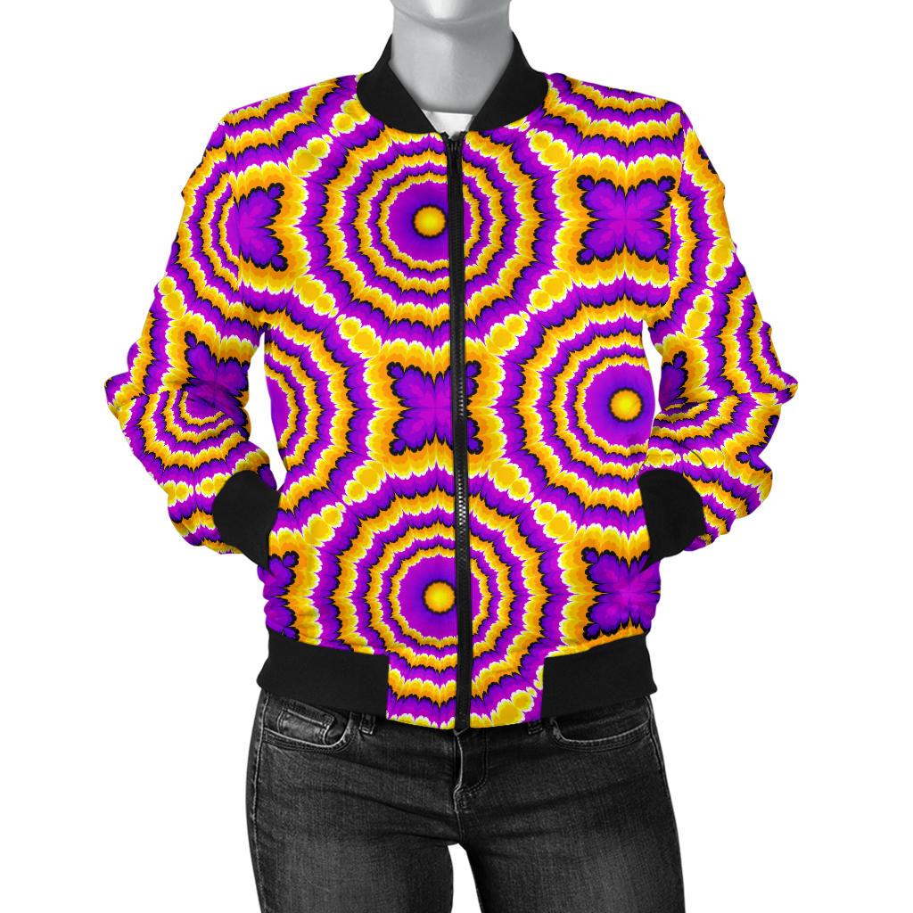 Optical illusion Expansion Women Casual Bomber Jacket
