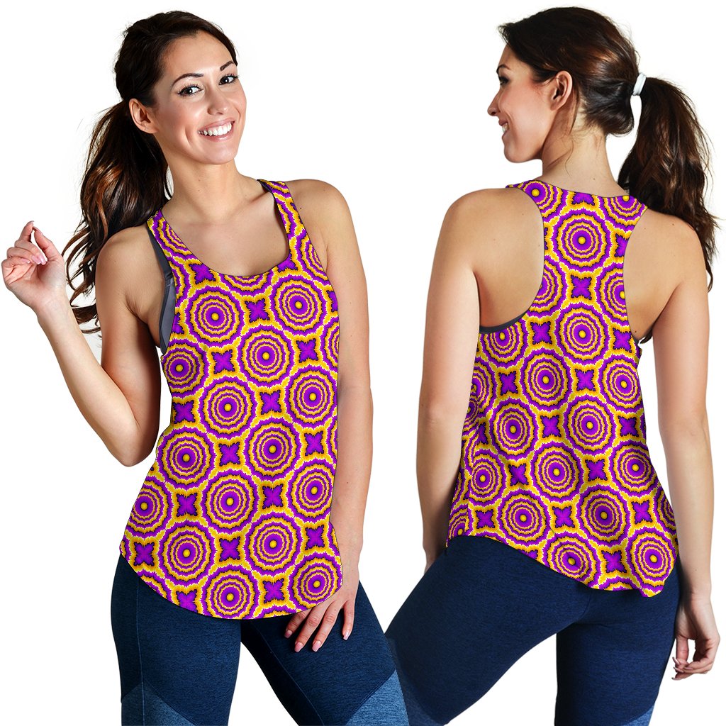 Optical illusion Expansion Women Racerback Tank Top