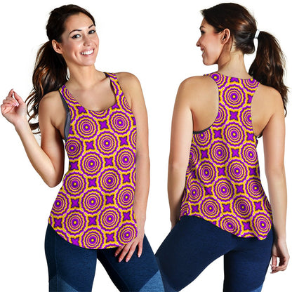 Optical illusion Expansion Women Racerback Tank Top