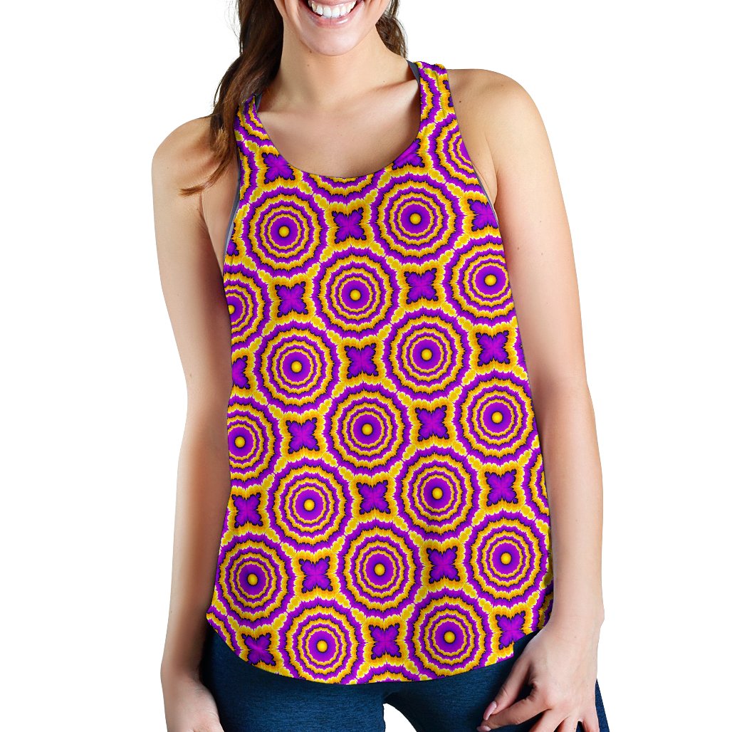 Optical illusion Expansion Women Racerback Tank Top
