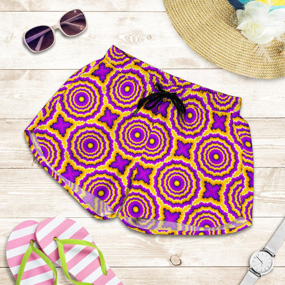Optical illusion Expansion Women Shorts-JTAMIGO.COM