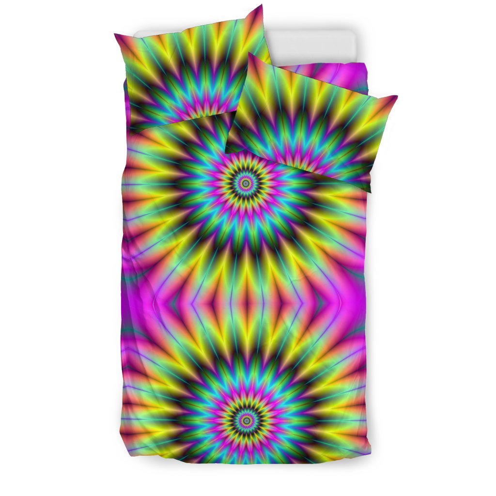 Optical illusion Flower Rainbow Style Duvet Cover Bedding Set