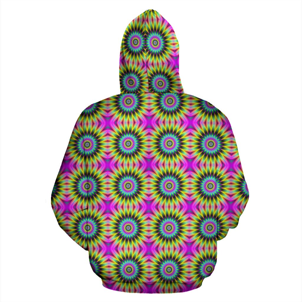 Optical illusion Flower Rainbow Style Pullover Hoodie