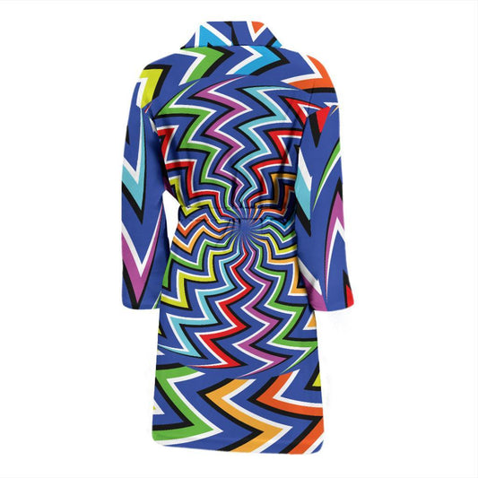 Optical illusion Pattern Print Design A02 Men Bathrobe-JORJUNE.COM
