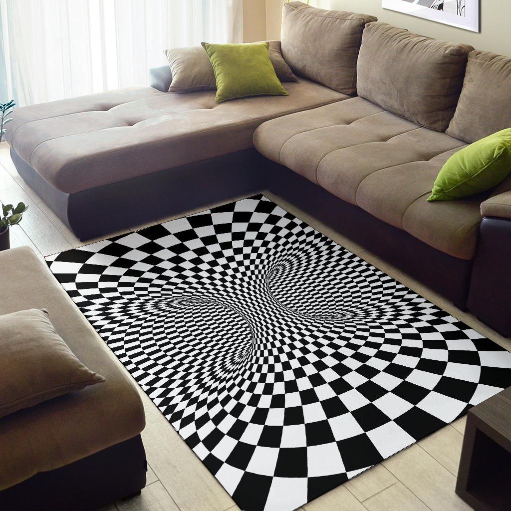 Optical illusion Projection Torus Area Rugs-JTAMIGO.COM