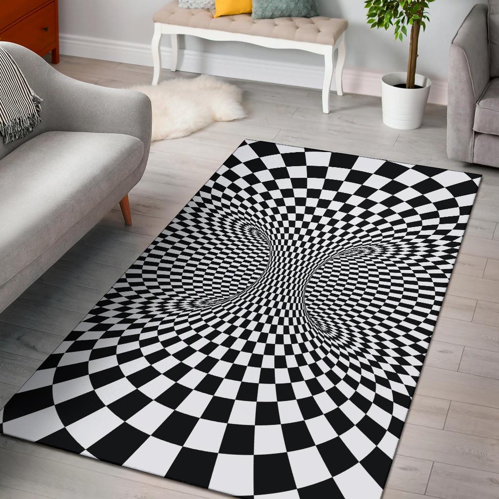 Optical illusion Projection Torus Area Rugs-JTAMIGO.COM