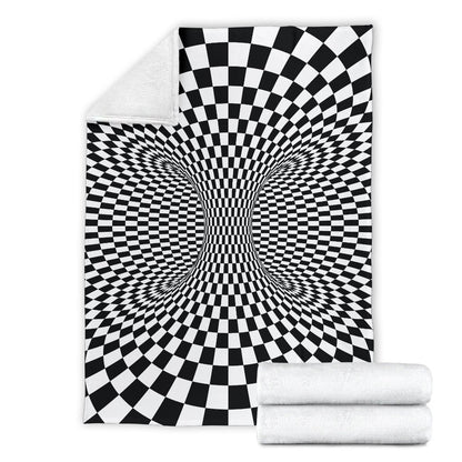 Optical illusion Projection Torus Fleece Blanket