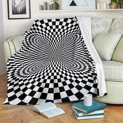 Optical illusion Projection Torus Fleece Blanket