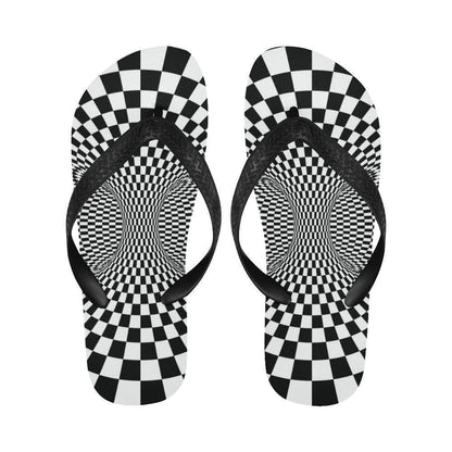 Optical illusion Projection Torus Flip Flops-JTAMIGO.COM