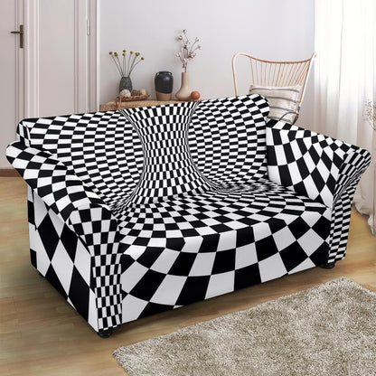 Optical illusion Projection Torus Loveseat Slipcover-JTAMIGO.COM